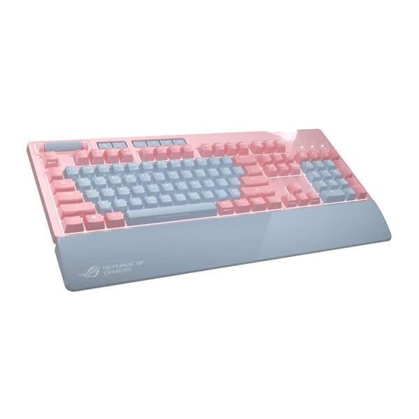 ASUS ROG Strix Flare PNK Ltd Full Size Mechanical Gaming Keyboard ( Black) ( Cherry MX Red Switch )