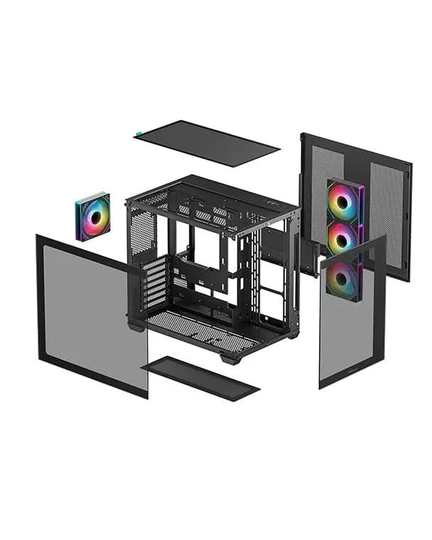 DEEPCOOL CG530 4F MICRO ATX MID TOWER CABINET BLACK (R-CG530-BKADA4-G-1)