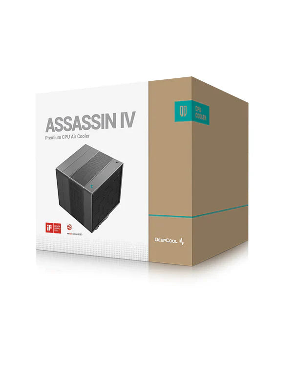 DEEPCOOL ASSASSIN IV 120MM AND 140MM DUAL TOWER CPU AIR COOLER (R-ASN4-BKNNMT-G)