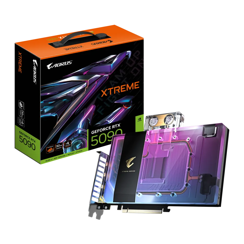 GIGABYTE Aorus GeForce RTX 5090 Xtreme Waterforce WB 32GB Nvidia Graphic Card
