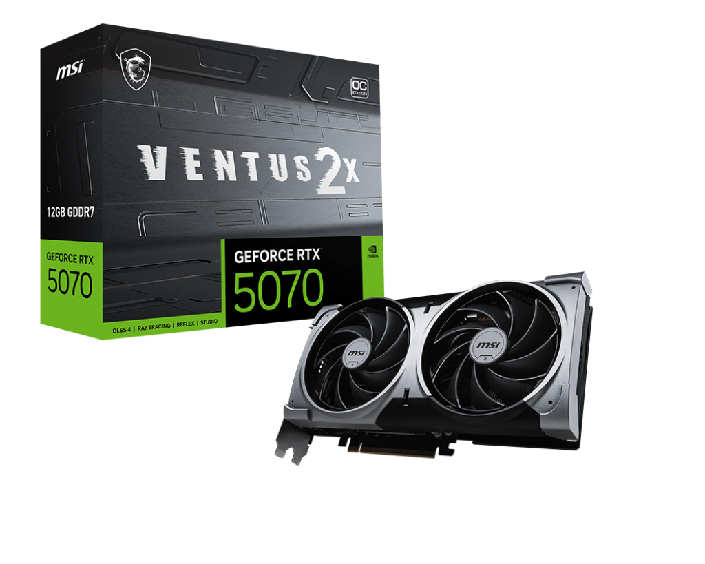 MSI RTX 5070 VENTUS 2X OC 12GB GDDR7 GRAPHICS CARD