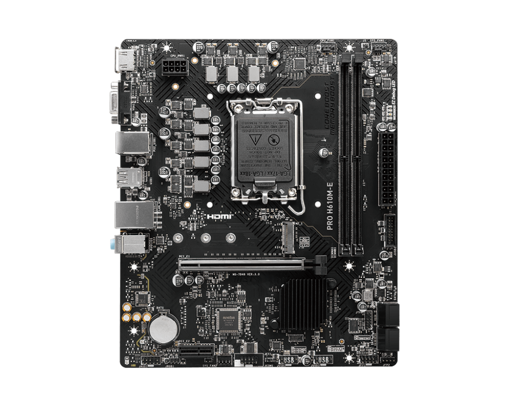 MSI PRO H610M-E INTEL LGA1700 DDR5 MOTHERBOARD
