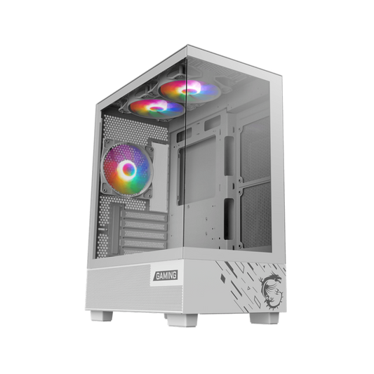 MSI PAG PANO M110A ARGB ATX Mid Tower Cabinet ( White ) - Mehta Brothers Shop
