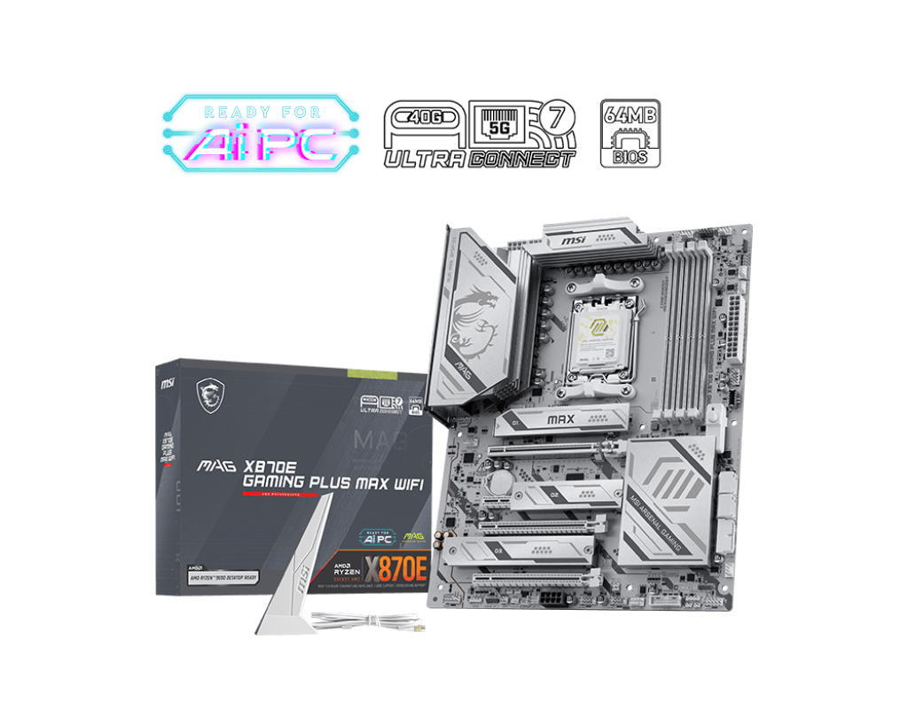 MSI MAG X870E GAMING PLUS MAX WIFI AM5 DDR5 Motherboard