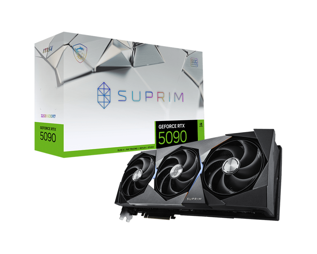 MSI RTX 5090 SUPRIM SOC 32GB GDDR7 GRAPHICS CARD