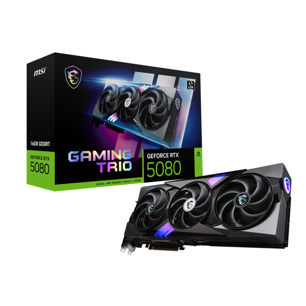MSI GeForce RTX 5080 Gaming Trio 16GB NVIDIA Graphic Card