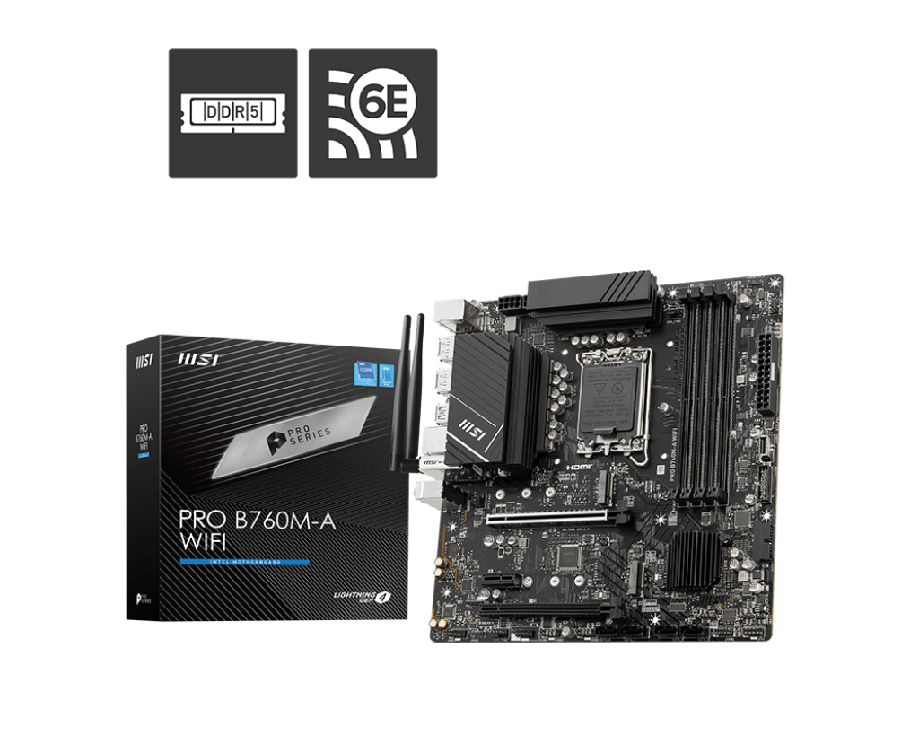 MSI B760M-A PRO WIFI DDR5 INTEL LGA1700 MOTHERBOARD