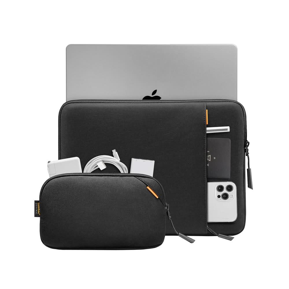 TOMTOC DEFENDER-A13 LAPTOP SLEEVE KIT 14 INCH-BLACK