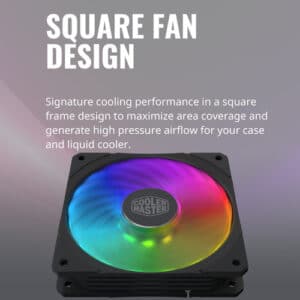 COOLER MASTER MasterFan SF120R ARGB Cabinet Fans ( Black ) ( Single Pack )