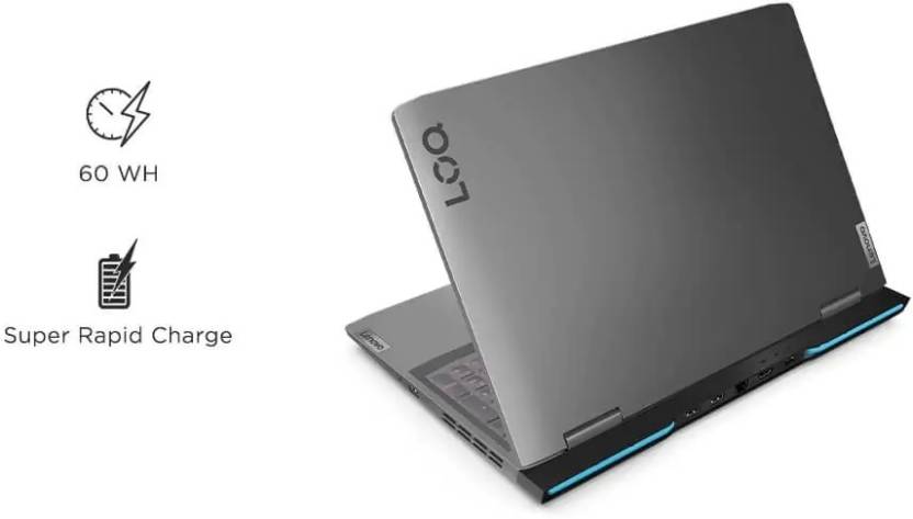 LENOVO INTEL CORE I5 12TH GEN - (16 GB/512 GB SSD/WINDOWS 11 HOME/4 GB GRAPHICS/NVIDIA GEFORCE RTX 2050) LOQ 15IRH8 GAMING LAPTOP (15.6 INCH, GREY, WITH MS OFFICE)