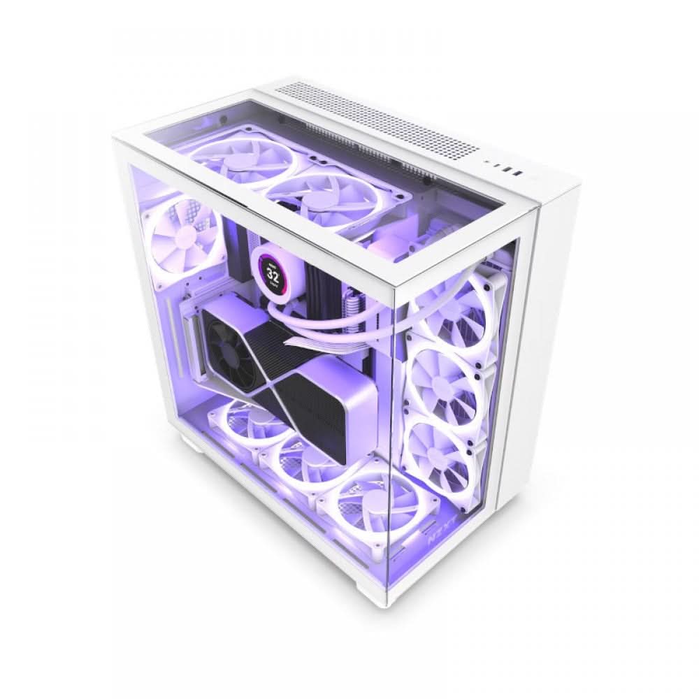 NZXT H9 ELITE MID-TOWER ATX CABINET WHITE CM-H91EW-01