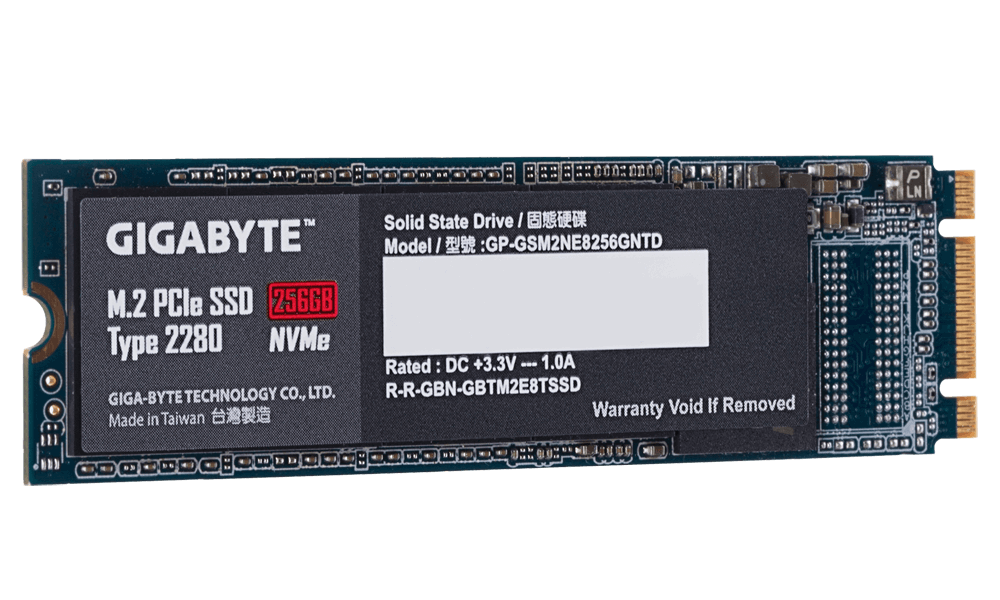 GIGABYTE PCle 128GB M.2 NVMe Gen3 Solid State Drive (SSD)