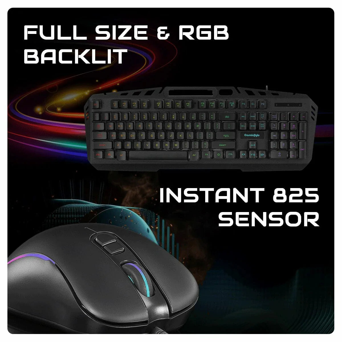COSMIC BYTE DRAGONFLY GAMING KEYBOARD RGB BLACK