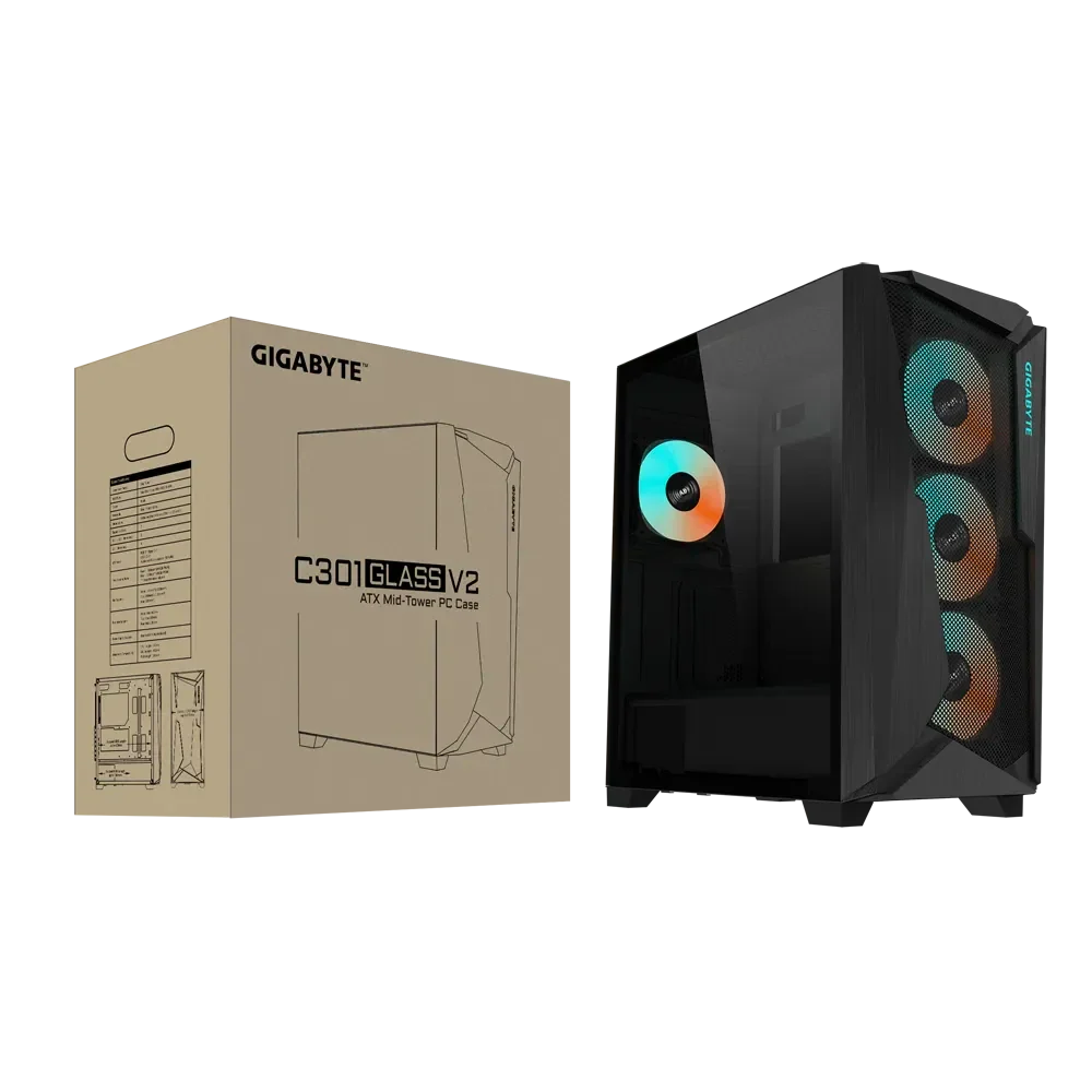 GIGABYTE C301G V2 BLACK CABINET