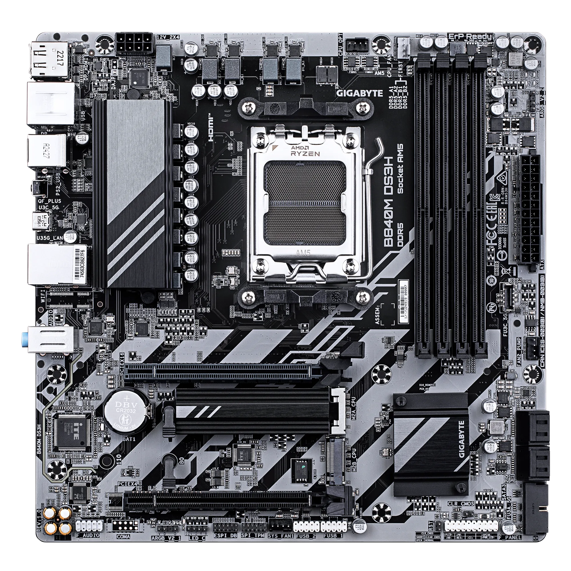 GIGABYTE B840M DS3H AMD Motherboard
