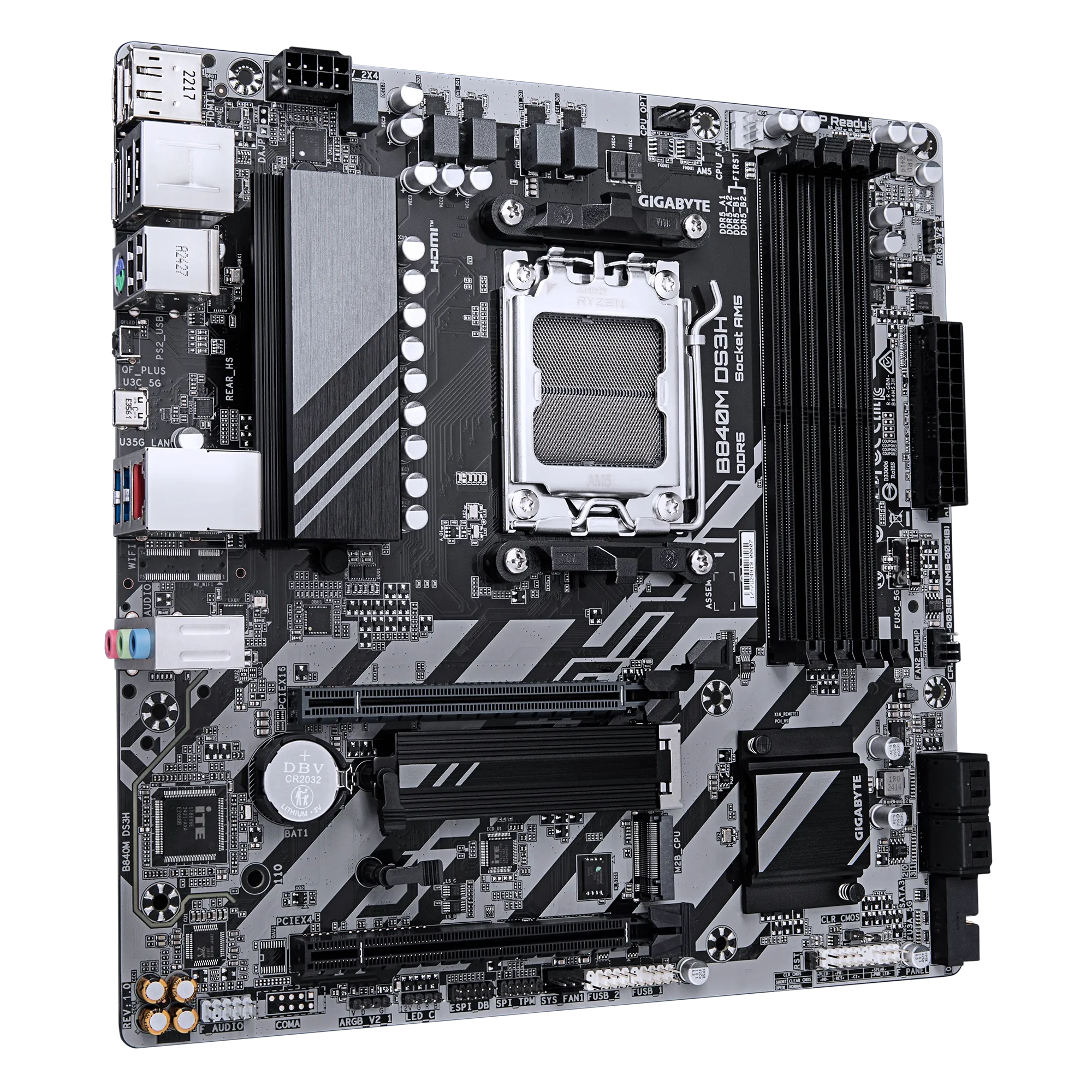 GIGABYTE B840M DS3H AMD Motherboard