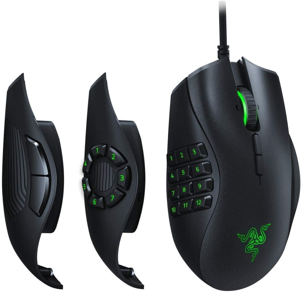 RAZER NAGA Trinity Wired Ergonomic Gaming Mouse ( RZ01-02410100-R3M1 ) ( 16000DPI / 19 Macro Button ) ( Black )