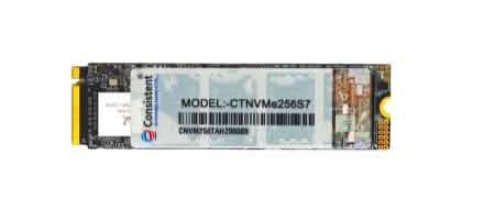 Consistent 256GB NVMe PCIe M.2 SSD CTNVME256S7
