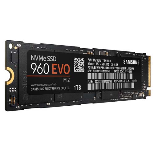 SAMSUNG 960 EVO 1TB M.2 NVME Gen3 Solid State Drive ( SSD )