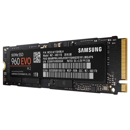 SAMSUNG 960 EVO 1TB M.2 NVME Gen3 Solid State Drive ( SSD )