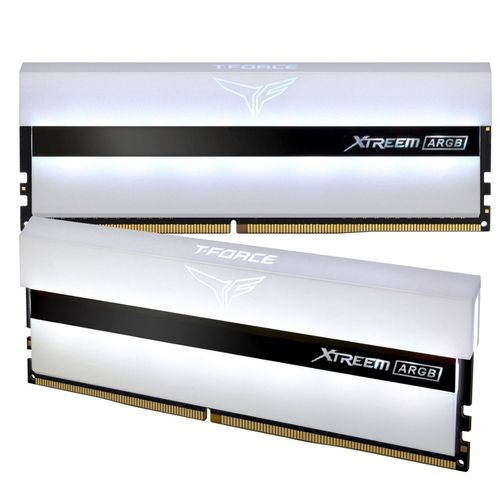 TEAMGROUP T-Force XTREEM ARGB 16GB ( 8GB x 2 ) 3600MHz DDR4 RAM ( White ) ( CL18 )