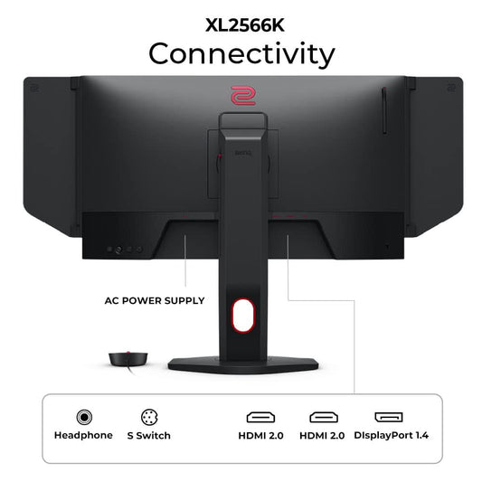 BENQ ZOWIE 25 INCH XL2566K FHD 360HZ ESPORTS GAMING MONITOR WITH HEIGHT ADJUSTMENT