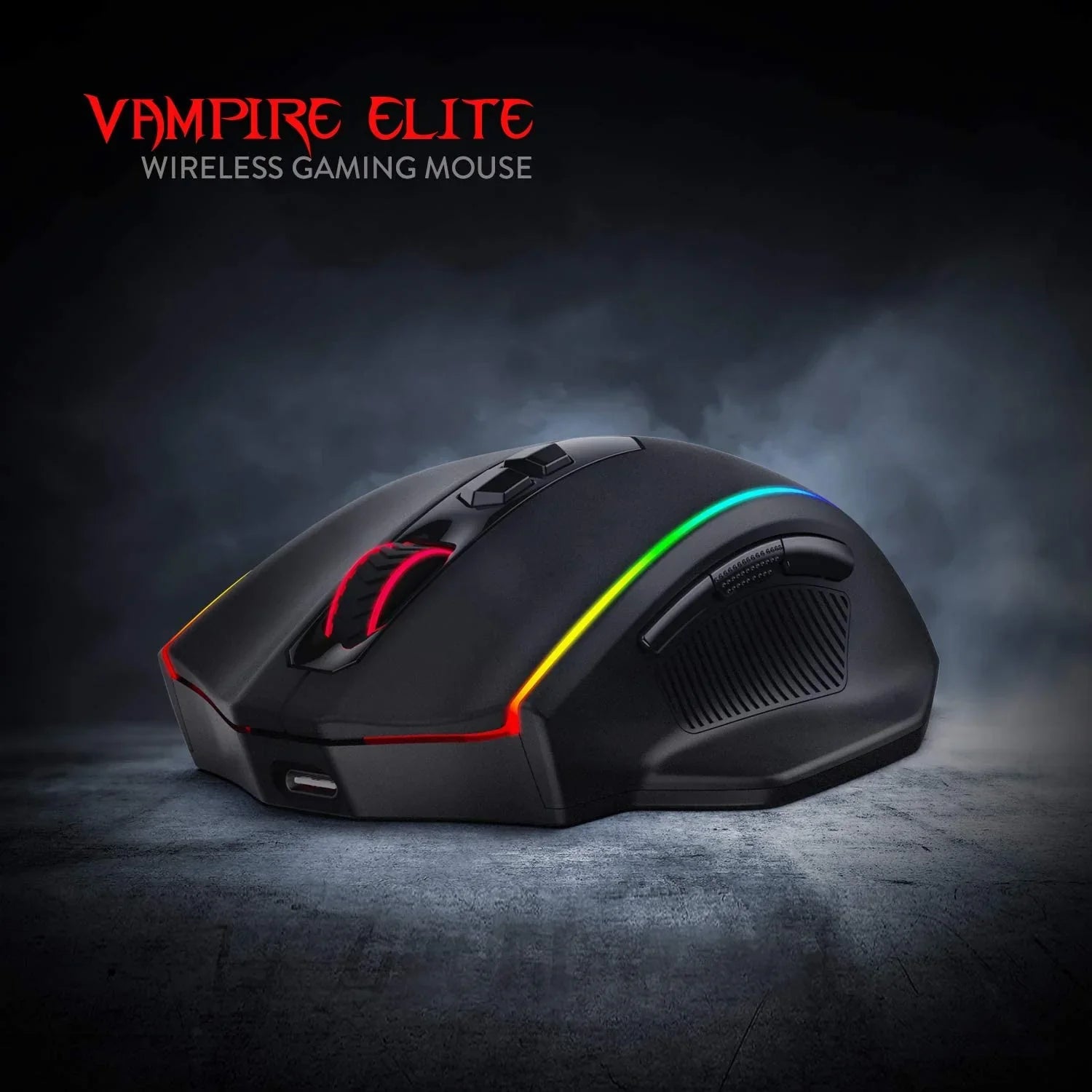 REDRAGON M686 Vampire Wired Ergonomic Gaming Mouse ( M686 ) ( 16000DPI / 8 MAcro Button ) ( Black )