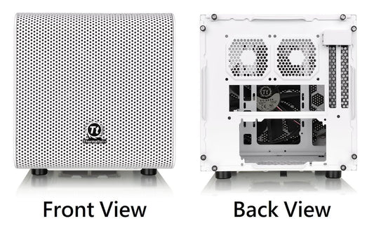 THERMALTAKE CORE V1 MINI ITX CABINET SNOW WHITE