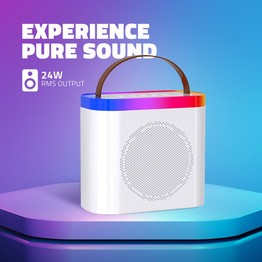 SoundMax 600 24W Bluetooth Speaker (White)