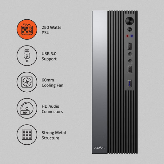 Atom 3.0 Slim Computer Cabinet