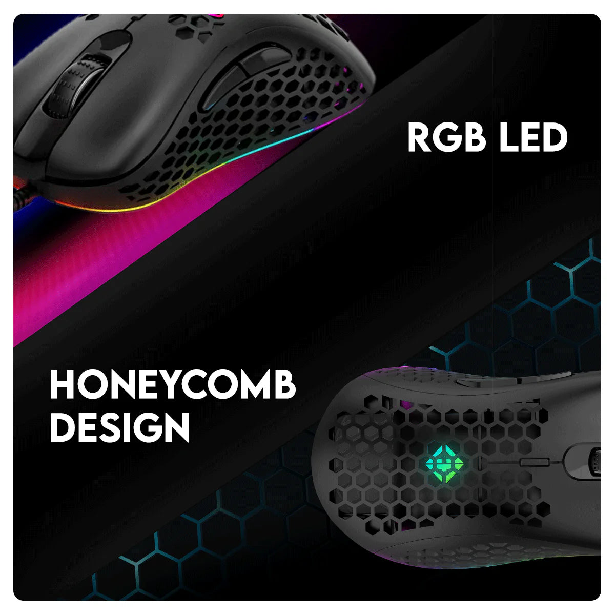 COSMIC BYTE SPECTRUM GAMING MOUSE RGB BLACK