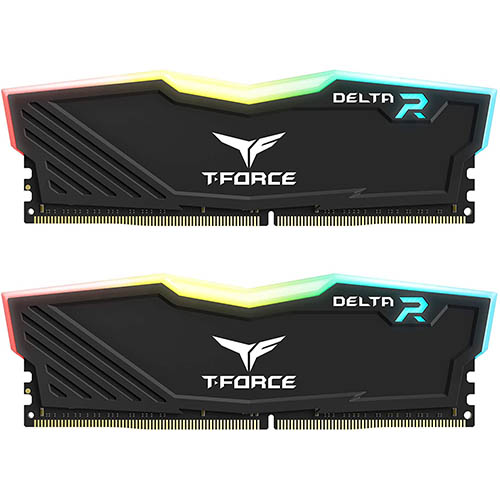 TEAMGROUP T- Force Delta RGB 32GB ( 16GBx2 ) 3600MHz DDR4 RAM ( Black )