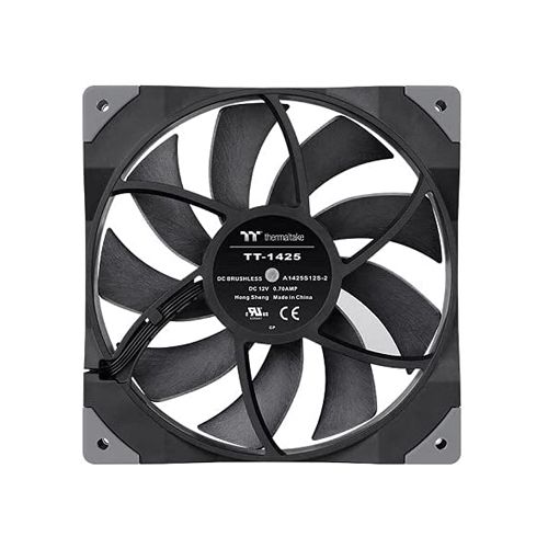 THERMALTAKE ToughFan 14 500-2000RPM 140mm Non-RGB Cabinet Fan (Black) (Dual Pack)
