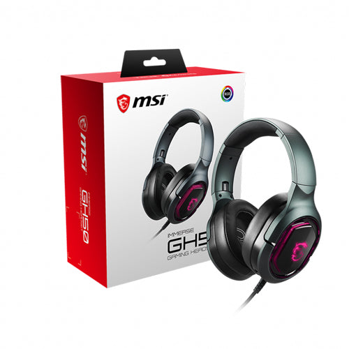 MSI Immerse GH50 RGB Wired 7.1 Surround Gaming Headphone ( Black )