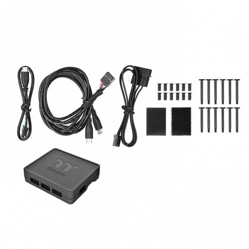 THERMALTAKE Riing Quad 14 TT Premium Edition 140mm RGB Cabinet Fan (White) (Triple Pack)