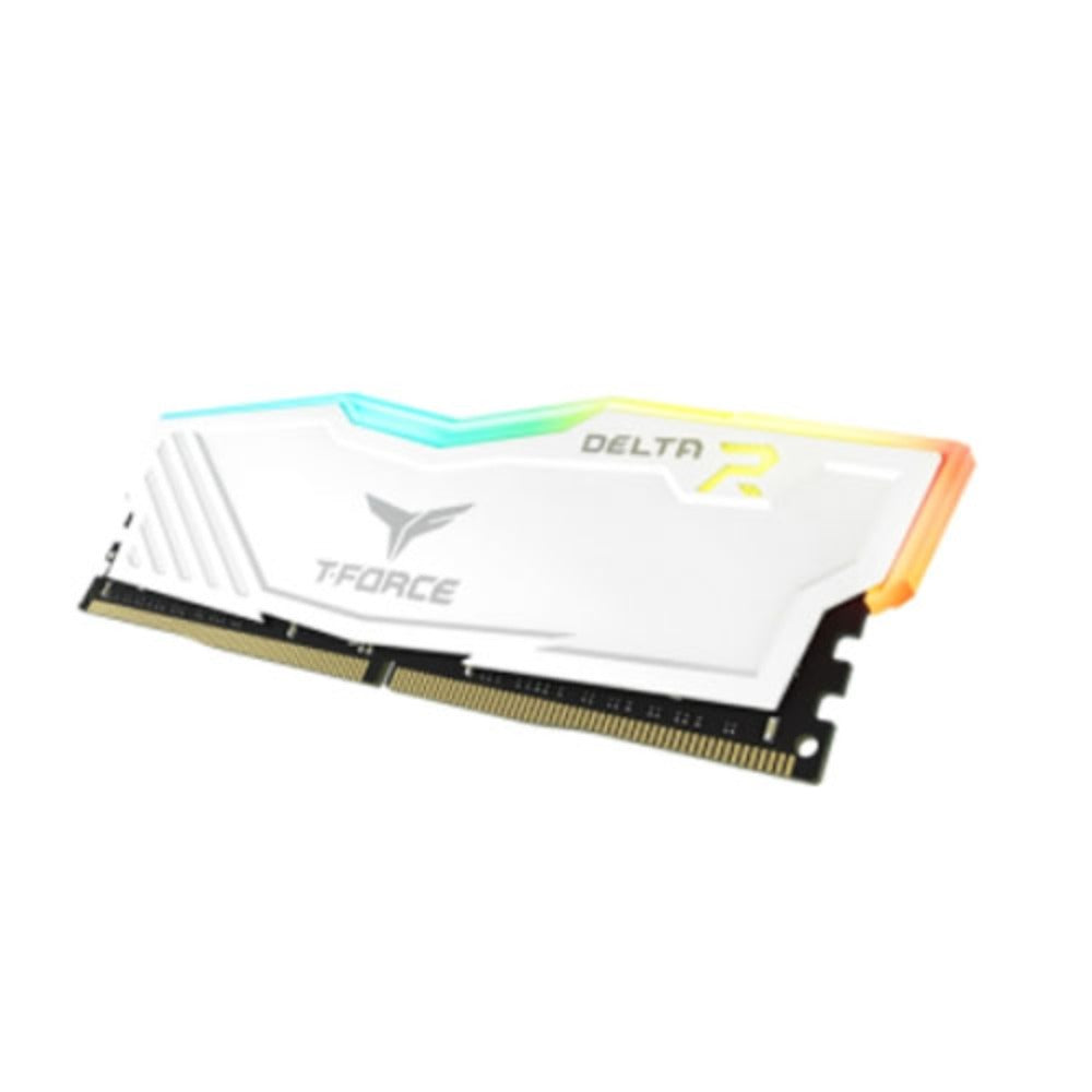 TEAMGROUP T-Force Delta RGB 32GB ( 16GB x 2 ) 3200MHz DDR4 RAM ( White ) ( CL16 )