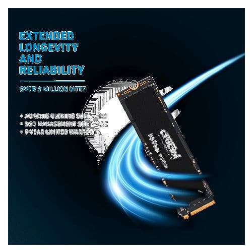 CRUCIAL P5 Plus 2TB M.2 NVMe Gen4 Solid State Drive