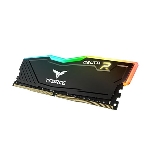 TEAMGROUP T-Force Delta RGB 8GB ( 8GB x 1 ) 3200MHz DDR4 RAM ( Black ) ( CL16 )