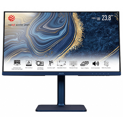 MSI Modern MD241P Ultramarine 24 Inch FHD 75Hz IPS Panel 106% SRGB 5ms AMD Freesync IPS Gaming Monitor
