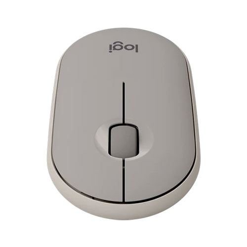 LOGITECH Pebble M350 Wireless+Bluetooth Ambidextrous Gaming Mouse ( Pebble M350 ) ( 1000DPI / 3 Macro Button ) ( Sand )