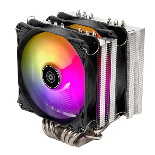 SILVERSTONE Hydrogon D120 ARGB Dual Tower CPU Air Cooler (Black)