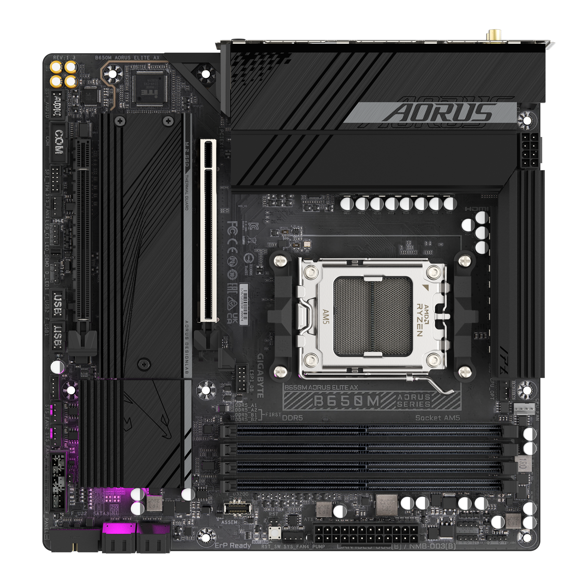 GIGABYTE GA-B650M AORUS ELITE AX AMD AM5 MOTHERBOARD