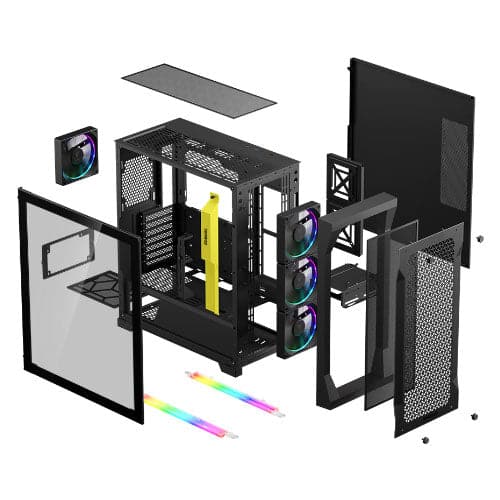 GAMDIAS Athena P1 ATX Mid Tower Cabinet (Black)