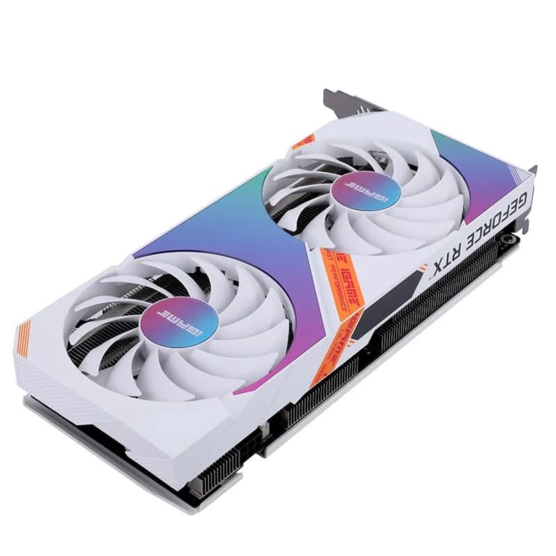 COLORFUL GEFORCE RTX 3050 8GB IGAME ULTRA OC DUO GRAPHIC CARD WHITE