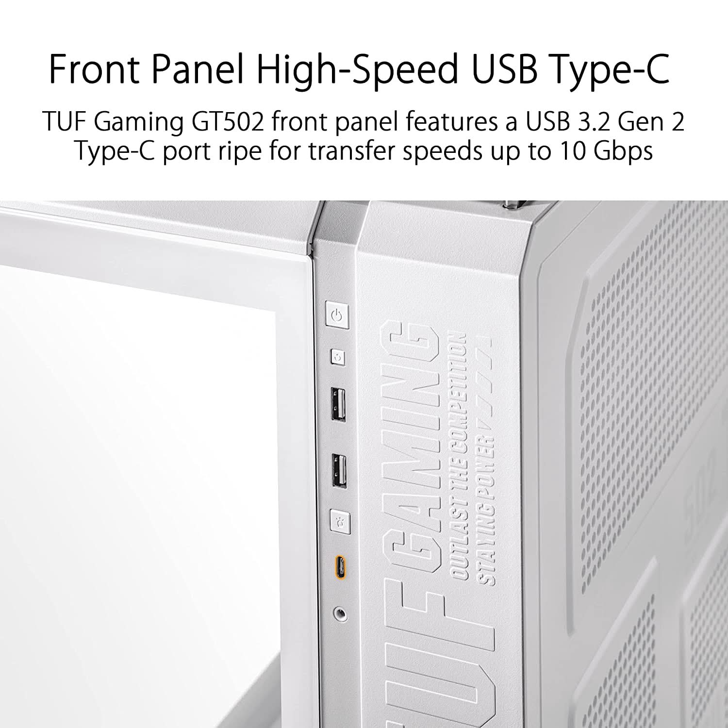 ASUS TUF GAMING GT502 MID-TOWER ATX GAMING CABINET WHITE