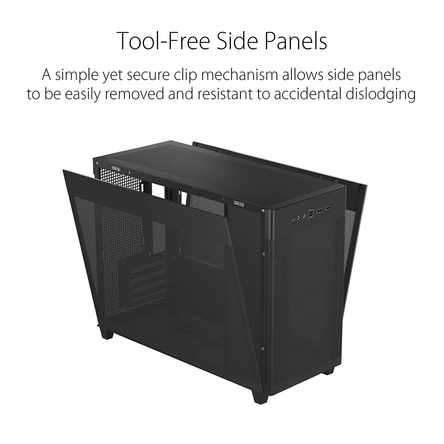ASUS PRIME AP201 SMALL-TOWER MICRO-ATX CABINET BLACK