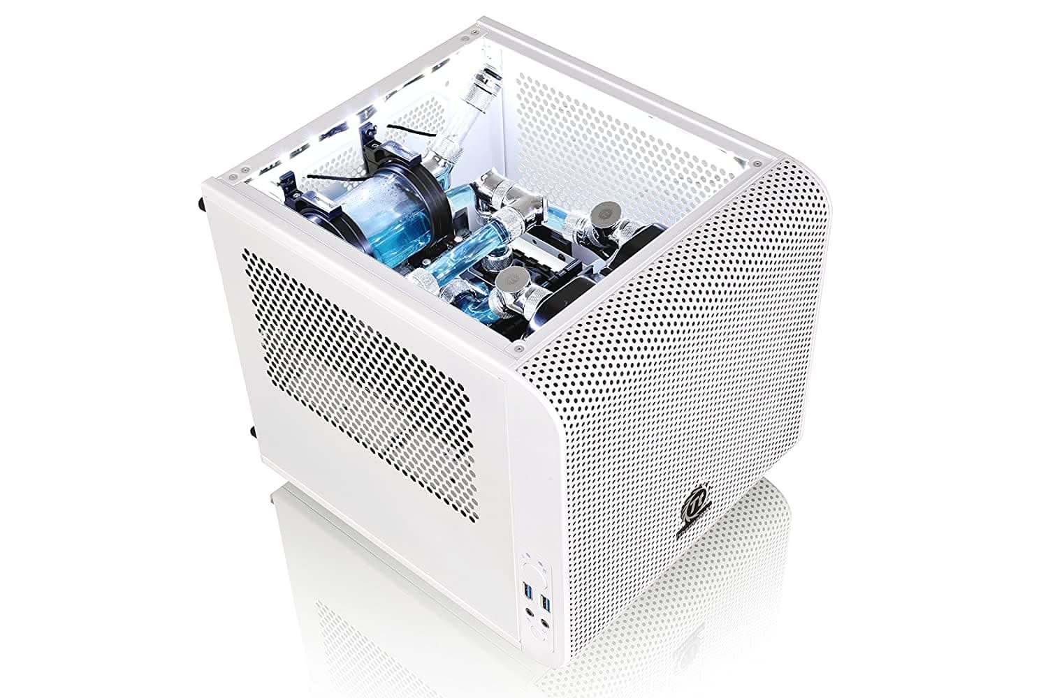 THERMALTAKE CORE V1 MINI ITX CABINET SNOW WHITE