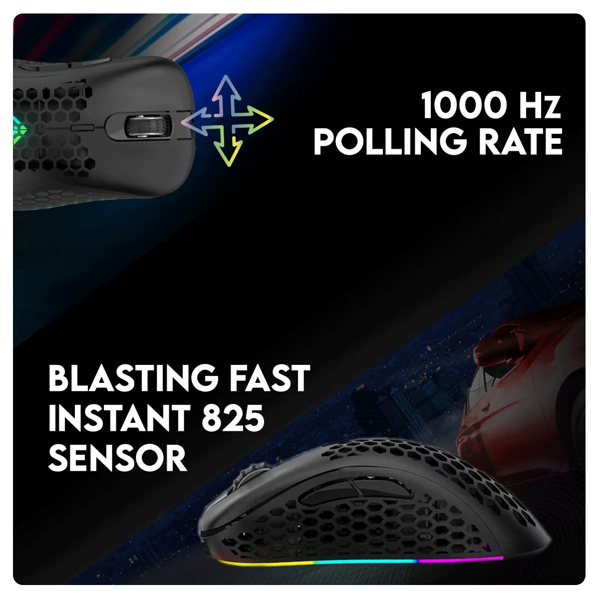 COSMIC BYTE SPECTRUM GAMING MOUSE RGB BLACK