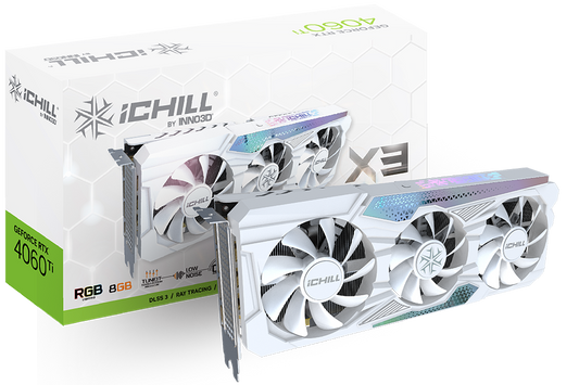 INNO3D GeForce RTX 4060 Ti iChill X3 White 8GB Nvidia Graphic Card