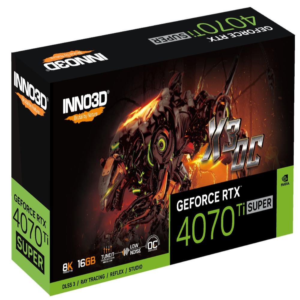 INNO3D GeForce RTX 4070 Ti Super X3 OC 16GB Nvidia Graphic Card